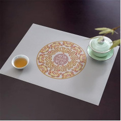 Placemats Set Dining Table Mats 2 Pieces Chinese Style Placemats Placemats for Home Dining Table Mat Tableware Bowl Cup Coaster Home Decoration (Color : B, Size
