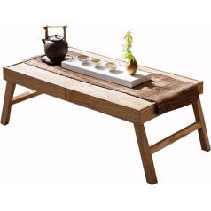 Kleiner Teetisch Aus Massivem Holz, Zusammenklappbarer Teezimmertisch, Kleiner Wohnungsteetisch, Tatami-Haus, Erkerfenster, Niedriger Tisch, Esstisch