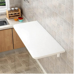 Sleeve Klapptisch, Weißer Wandklapptisch für die Küche, Frühstücksbartisch, Kleiner Drop-Leaf-Esstisch, Schreibtisch für Zuhause, Büro, Garage, Garten, Waschküche, Holz