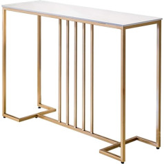 Wouy Laptopständer für Bett Marmor-Konsolen-Tisch, Einfaches Wohnzimmer-Sofa-Tisch, Balkon-Aufbewahrungstabelle, 31,4 × 11,8 × 31,4 Zoll