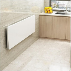 Zyylivr Folding Wall Table, Floating Wood Folding Table Wall, Balcony Table, Desk, Dining Table, Laptop Table (Color : A, Size : 30x90cm/11.8x35.4in)