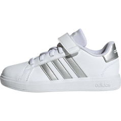 adidas Unisex Children's Grand Court Elastic Lace and Top Strap Shoes Trainers