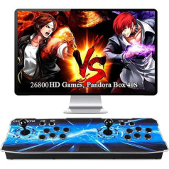 XIXIMENG Pandora Box 40S 26800 Spiele in 1 Arcade-Spielekonsole, Plug-and-Play-Videospiele, 1280 x 720 Display, 3D-Spiele, Suchen/Speichern/Verstecken