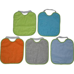 beybi 100% Cotton PVC Waterproof Terry Bibs for Nursery