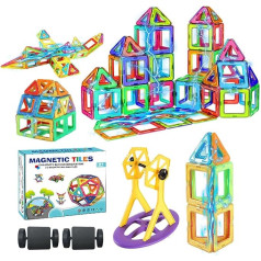 148 Pieces Magnetic Building Blocks for Children, Magnetic Toy with Magnets, Building Blocks Toy from 3 Years, Building Blocks Children's Toy, Magnetic Games for Boys and Girls, Gift for Children