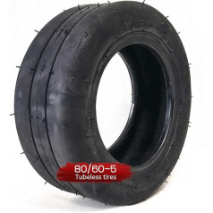 80/60-5 Kart-Vorderradreifen, schlauchloser Reifen, verdickter Reifen, Ersatzzubehör