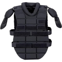 Tactical Anti-Riot Body Chest Protection Jacket Police Security Airsoft Black