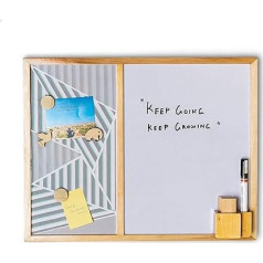 IVEI Combination Board with Magnetic Board & Whiteboard - Green - Innovative Organiser for Children and Adults with Magnets to Do Boards - Best Gift for Home, Office, School