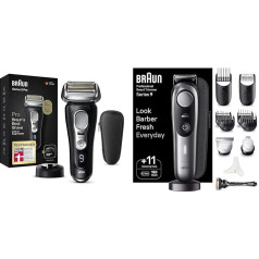 Braun Series 9 Pro Premium Men's Razor, Test Winner Stiftung Warentest & Beard Trimmer, Trimmer/Hair Trimmer Men