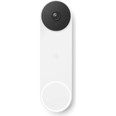 Google Nest Doorbell Battery Powered Doorbell with Video Function 960P Black/White 1 Piece (Pack of 1)