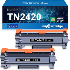 MYCARTRIDGE TN2420 Kompatibel Brother TN-2420 TN-2410 Toner für Brother MFC-L2710DW MFC-L2710DN MFC L2710DW MFC L2710DN HL-L2350DW HL-L2375DW DCP-L2530DW (2 Schwarz)