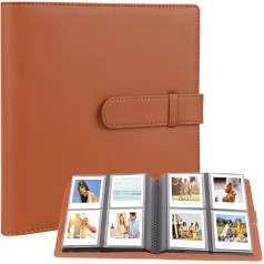 288 Pockets Photo Album for Fujifilm Instax Square SQ1/SQ6/SQ10/SQ20 Camera, Kodak Mini 3 Square, Mini 3 Retro, Mini Shot 3 Square, Mini Shot 3 Square Retro Printer, Kodak 3x3 Photos (Brown)