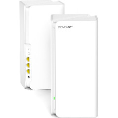 Tenda Nova MX21-Pro Mesh WLAN Wi-Fi 6E System, AXE5700 Tri-Band Mesh WiFi Repeater & Router, Compatible with Amazon Alexa. Recommended for Homes with 3-6 Bedrooms,