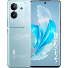 vivo V29 5G Smartphone, 120 Hz AMOLED 17,9 cm (6,78 Zoll) 3D-Display, 8 GB + 256 GB Android-Handy, 50-MP-Kamera mit OIS-Stabilisierung, 80 W FlashCharge-Telefon, Blau