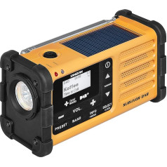 Sangean MMR – 88/UKW/MW Tuner Emergency Signal, Built-in Lithium Battery Black/Yellow)