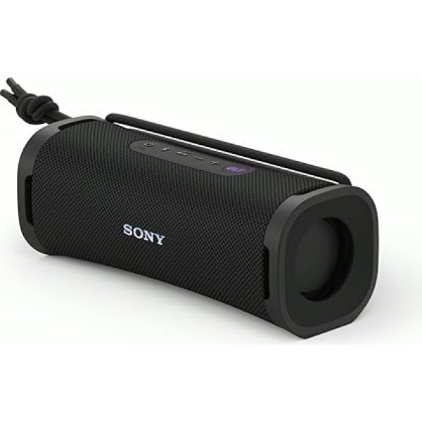 Sony ULT Field 1 - Kabelloser tragbarer Bluetooth-Lautsprecher mit ULT Power Sound, kraftvollem Bass, IP67, wasserdicht, staubdicht, stoßfest, 12h Akku, klare Gesprächsqualität, Outdoor- Schwarz