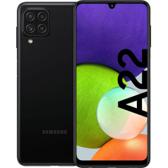 Samsung Galaxy A22 Smartphone, No Contract, 6.4 Inches, 128 GB, Android Mobile Phone, Black