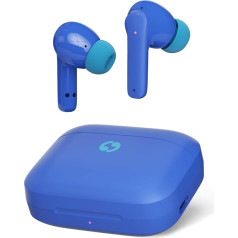 Avantalk Clan A2 Wireless Earbuds with Bluetooth 5.3, Low Latency Mode, Customizable Fit, 3 EQ Modes, Extended Playtime and Built-in Touch Control, Blue