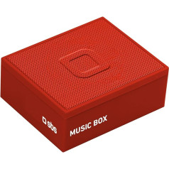 SBS Mini Bluetooth Speaker Wireless - Wireless Speaker with 3 Watt - Portable Music Box with 360° Sound in Orange for iPhone, Mobile Phone, Smartphone, Tablet