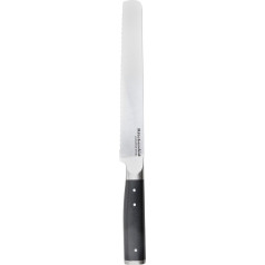 KitchenAid Gourmet Bread Knife, Sharp Blade Made of High Quality Japanese Carbon Steel, Black, 20 cm / 8 Inch