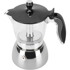 Italienische Achteckige Edelstahl-Kaffeekanne Zum Brühen und Moka-Kann für den Hausgebrauch