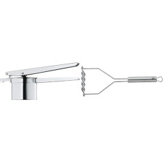 WMF Gourmet Multi Press 26.5 cm, Potato Press, Spaetzle Press, Cromargan Stainless Steel, Dishwasher Safe & Profi Plus Potato Masher 29 cm, Cromargan Stainless Steel, Partially Matte, Dishwasher Safe
