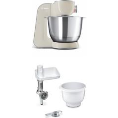 Bosch MUM58020 Food Processor CreationLine 1000 W, 3.9 L Stainless Steel Mixing Bowl, 3D Mixing System, 7 Settings