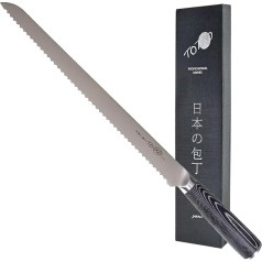 Totiko Japan Knives, Bread Knife Professional Knife Made of German Steel - 30 cm - 10 Inches