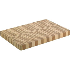 RICHARDSON SHEFFIELD SINCE 1839 Gingham Schneidebrett, 35 x 25 x 3 cm, Schachbrettmuster, Holzbrett Küche, Cutting Board, Brettchen, Küchenutensilien Holz, Bambus, Braun