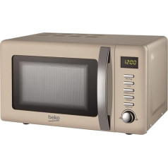 Beko MOC20200C Solo Retro Microwave 20L 800W - Cream