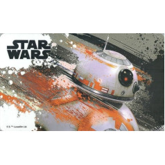 STAR WARS Brettchen Episode VII, BB-8 Brett, Melamin, Mehrfarbig, 23 x 14 x 0.5 cm