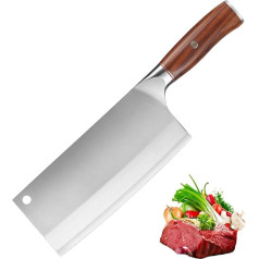 Chopping Knife Professional Chinese Chef's Knife High Carbon Stainless Steel Kitchen Knife for Super Sharp Blade for Home Restaurant (20 cm Chef's Knife)