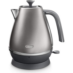 De'Longhi Distinta Flair KBI2001.S Kettle | 1.7 L | Removable Limescale Filter | Finesse Silver