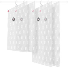 Compactor RAN9349 Set of 2 x Space Saving Vacuum Hanging Storage Bags Long Espace Plus Series Clear