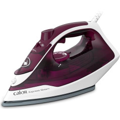 Calor Express Steam Iron, 2400 W, Steam Power 35 g/min, Steam Boost Function 160 g/min, Ceramic Soleplate, Vertical Smoothing FV2835C0, Garnet