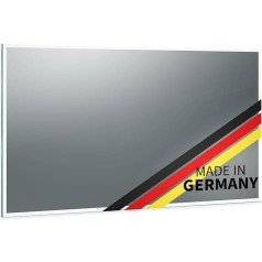 Mirror ID Siena: LED Bathroom Mirror with Lighting 80 x 60 cm (Width x Height) - Adjust to your Choice - Made in Germany - Lighting: All-Round - Light Colour: Cold White