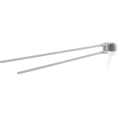 Tiger Ramos Double Towel Rail with Two Swivelling Arms Brushed Stainless Steel