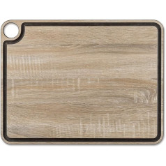 Arcos Chopping Board with Channel Resin and Cellulose Fibre 42.7 x 32.7 cm and 6.5 mm Thick Brown