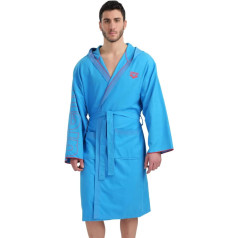 arena Zeal Plus Microfibre Bathrobe for Men and Women, Microfibre Bathrobe with Hood and Pockets, Quick-Drying Unisex Bathrobe, Comfortable and Lightweight