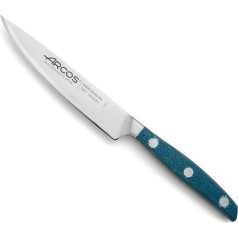 Arcos 191123 Brooklyn Series Vegetable Knife Blade Made of Forged Stainless Steel 130 mm Micarta Handle Blue (Silk Blade)