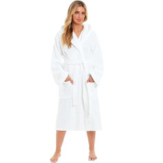 Daisy Dreamer Ladies Hooded Terry Super Soft Bathrobe with Hood