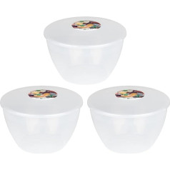 Just Pudding Basins Limitiertes Behälter-Set (3 Stück), plastik, farblos, 3-pint, 1.7lt