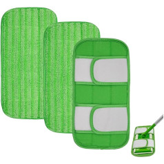 GFRED Packung mit 3 wiederverwendbaren Wischmopps, kompatibel mit Swiffer Sweeper, waschbar und wiederverwendbar