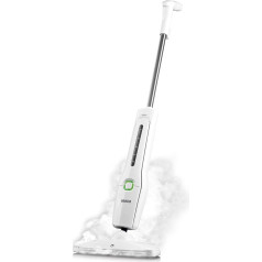 N8WERK Steam Mop | 1300 W, 3 Steam Levels | 450 ml Water Tank, 7 m Cable Length | Steam Cleaner for Hard Floors, Carpets, Laminate | 99.9% Bacteria Elimination