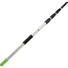Axis Line Professional Telescopic Pole 6 Metres, 6 Poles Selectable 1.7/3/4/4.5/6 Metres, Professional Edition with Sliding Stone + Grip Protector, Cleaning Glass, Window, Patio Roof, Solar (6 m)