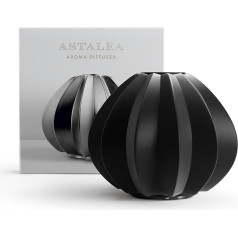 ASTALEA Aroma Diffuser for Essential Oils, Black Ceramic, 100 ml, Ultrasonic Humidifier and Air Freshener, Fragrance Oil Diffuser, Electric Oil Diffuser, Room Fragrance & Room Freshener Automatic