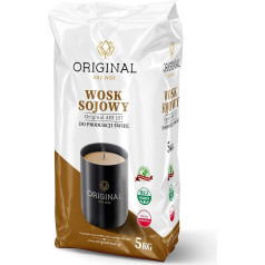 Original Soy Wax Soy Wax 5 kg, Vegan Soy Wax for Candles - Candle Wax for Pouring - Wax Plates - Watering Candles - Scented Candles - Candle Wax