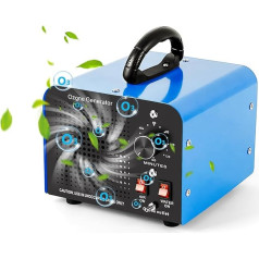 Ozongenerator, 32000mg/h, Ozon Luftreiniger mit 2 Modi (Luft-/Wassermodus), Ozongerät mit 120 Min Timer bis 300㎡ Geruchskiller für Wohnung, Autos, Räume, Büros, Garagen, Rauch und Haustiere
