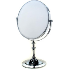 TUKA Standspiegel 7 fach Vergrößerung, 8 inch Kosmetikspiegel 360° drehbar. Verchromten Schminkspiegel Rasierspiegel Tischspiegel Badzimmerspiegel, Doppelseitig: Normal+ 7x Vergrößerung, TKD3105-7x