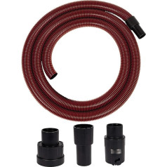 Original Einhell Premium Suction Hose for Wet/Dry Vacuum Cleaners (3 m Length, Heavy Duty, Non-Slip, Includes Connection Adapter for All Einhell Wet/Dry Vacuum Cleaners)
